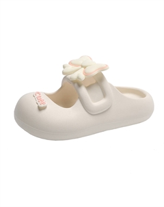 Женские противоскользящие закрытые тапочки бежевые, цвет Beige Tonybear