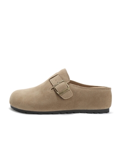 Женские противоскользящие тапочки с закрытым носком розовые, цвет Pink Mulinsen