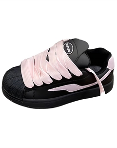 Женские лоу-топ скейтборд кроссовки черно-розовые, цвет Black Pink Jimixiong