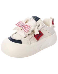 Низкие женские скейтерские кроссовки красные синие, цвет Red Blue Jimixiong