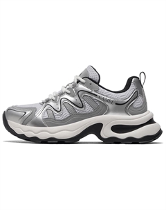 Антискользящие износостойкие массивные низкие кроссовки женские Silver/Black, цвет Silver/Black Camel