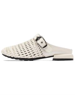 Женские противоскользящие закрытые тапочки 2 см бежевые, цвет Beige 15 mins