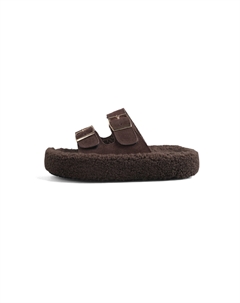 Женские противоскользящие шлепанцы на платформе цвета хаки, цвет Khaki Shougu