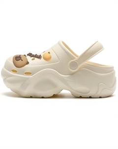 Клоги женские White Capybara, цвет White Capybara Cat power