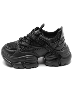 Женские кроссовки Low Top Chunky черные, цвет Black 15 mins