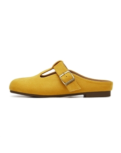 Женские закрытые тапочки желтые, цвет Yellow Josiny