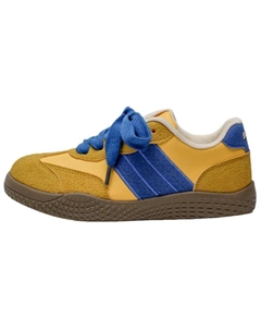 Женские низкие скейтерские кеды желтые, цвет Yellow Jimixiong