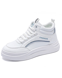 Женские скейтерские кроссовки бело-голубые, цвет White Blue Tonybear