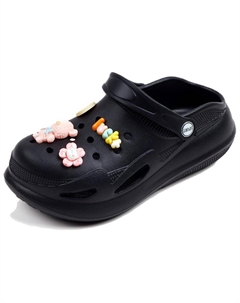 Клоги женские черные, цвет Black Tonybear