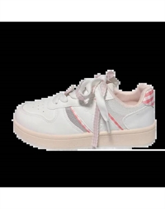 Женские низкие скейтерские кроссовки розовые (маленькое яблоко аксессуар), цвет Pink (Small Apple Accessory) Jimixiong