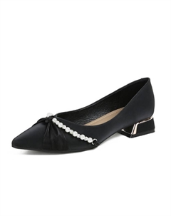 Женские туфли на платформе с массивным каблуком черные, цвет Black Tataya