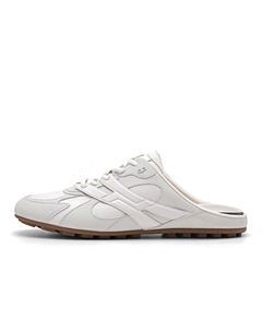 Женские тапочки с закрытым носком и композитной подошвой белые, цвет White Pedro