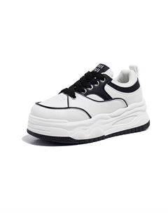 Женские низкие скейтерские кеды бежево-черные, цвет Beige Black Tonybear