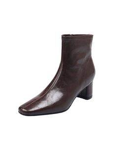 Женские полусапожки черные/экрю/коричневые - коричневые, цвет Brown Echo&yolo