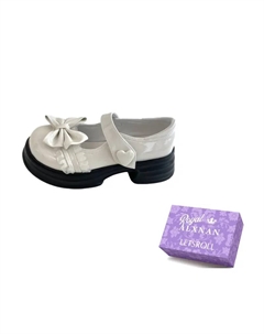 Белые женские туфли Мэри Джейн на платформе, цвет White Alxnan