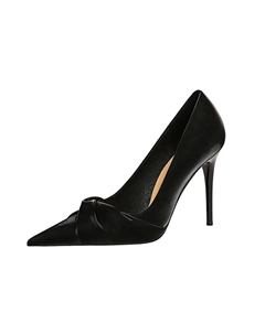 Женские туфли на высоком каблуке черно-зелено-белые, экрю Bigtree