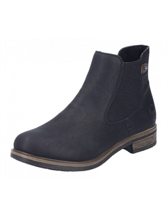 Женские ботинки челси низкие, черный Rieker