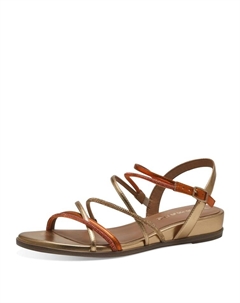 Сандалии на плоской подошве, оранжевый Tamaris