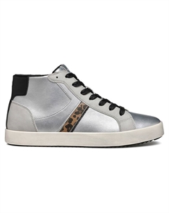 Высокие кеды, серебряный Geox