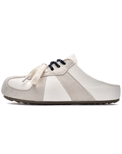 ПВХ Поливинилхлоридные износостойкие закрытые тапочки женские белые, цвет White 7 sevfun