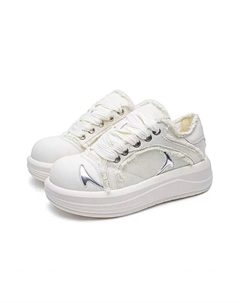 Износостойкие и легкие женские лоу-топы для скейтбординга белые, цвет White Cat seven seeks