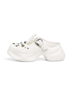 Женские противоскользящие устойчивые к истиранию закрытые тапочки на резиновой подошве экрю, цвет Ecru Red dragonfly