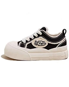 Женские лоу-топ скейтборд кроссовки черные, цвет Black Jimixiong