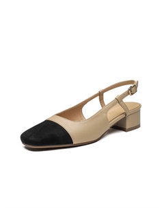 Женские туфли на платформе с массивным каблуком абрикосового цвета, цвет Apricot Tataya