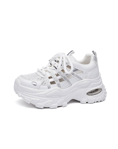 Женские белые кроссовки Low Top Chunky, цвет White Camel active