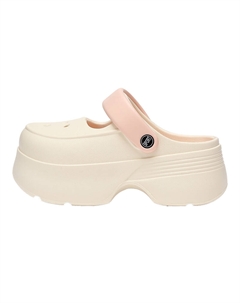 Клоги женские бело-розовые, цвет White Pink Cat power