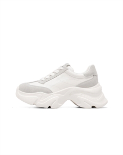 Женские низкие массивные кроссовки White Gray, цвет White Gray C°banner