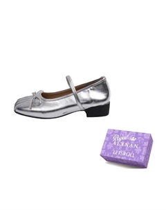 Серебряные туфли Мэри Джейн на платформе с квадратным каблуком, цвет Silver Alxnan