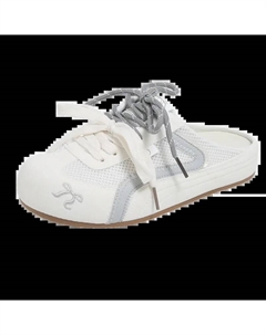 Бесшумные износостойкие закрытые тапочки женские белые, цвет White Jimixiong