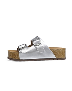 Серебряные противоскользящие устойчивые к истиранию шлепанцы для женщин, цвет Silver Red dragonfly