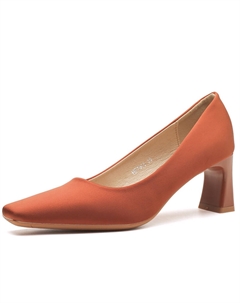 Женские туфли на платформе с массивным каблуком оранжевого цвета, цвет Orange Goso