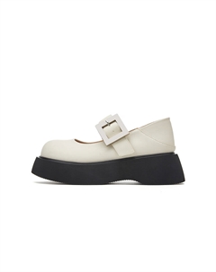 Белые женские туфли Мэри Джейн на платформе, цвет White St&sat