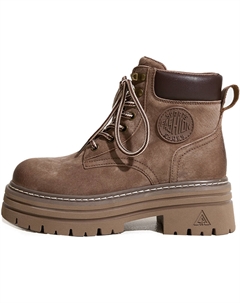 Женские ботинки Martin в цветах желтый, хаки, розовый и кофе, цвет Coffee Tkdidididi