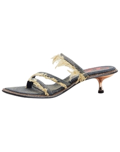 Слипоны на платформе 4,5 см женские синие, цвет Blue Diesel