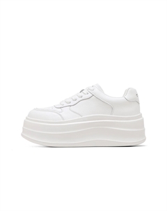 Женские скейтерские кеды лоу-топ белые, цвет White C°banner