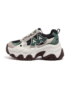 Высокие массивные кроссовки для женщин бежево-зелено-черные, цвет Beige/Green/Black Camel