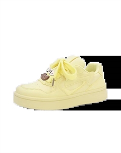 Женские низкие скейтерские кеды Yellow (Fish), цвет Yellow Fish Jimixiong