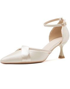 Белые женские туфли на платформе с массивным каблуком, цвет White Goso