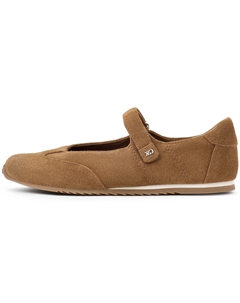 Маленькие плоские туфли Мэри Джейн 1,1 см женские коричневые, цвет Brown Brown Charles&keith