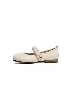 Мэри Джейн туфли 1,5 см женские бежевые, цвет Beige Red dragonfly