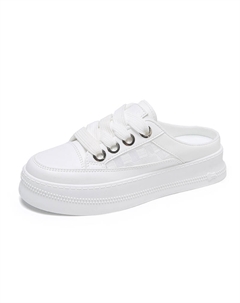 Тихие, устойчивые к запаху и истиранию закрытые тапочки для женщин Q-HWDQ03 белые, цвет Q-HWDQ03 White Qiquduck