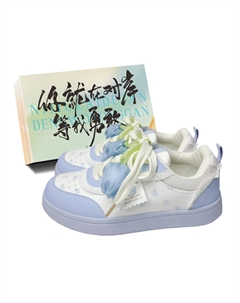 Низкие женские скейтерские кеды в синей коробке, цвет Blue Shoe Box Jimixiong