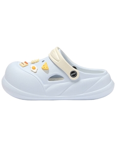 Клоги женские голубые (сырные пышные), цвет Blue (Cheese Puffy) Cat power