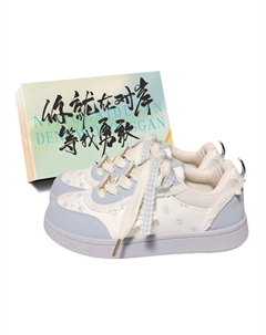 Низкие женские скейтерские кеды в синей коробке, цвет Blue Shoe Box Jimixiong