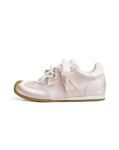 Женские противоскользящие устойчивые к истиранию низкие скейтерские кроссовки Pink, цвет Pink Red dragonfly