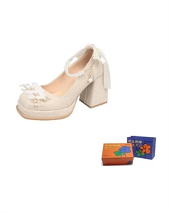 Женские туфли на платформе с цветком из страз шампань, цвет Champagne Rhinestone Flower Woxxxn